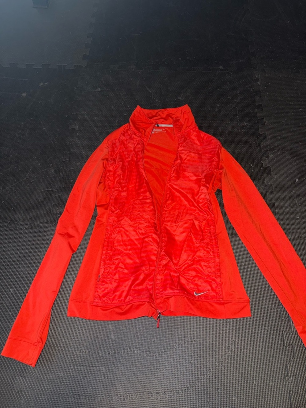 Nike Women's Bright Red Lightweight Bomber Jacket